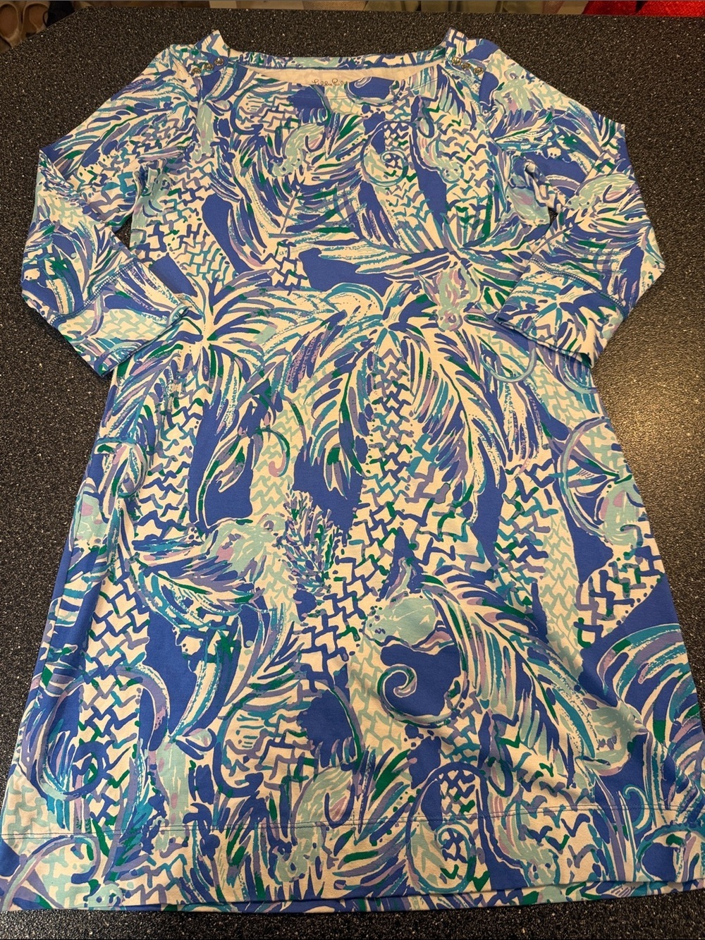 Lilly Pulitzer Jane Shift Dress in the Resort Canopy Chaos print - size Medium